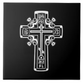 Orthodoxe Christliches Kreuz Fliese (Vorderseite)