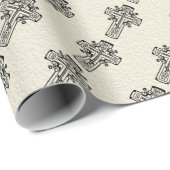 Orthodoxe Christliches Kreuz Geschenkpapier (Rolleneckpunkt)