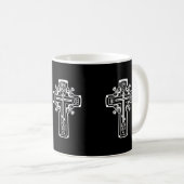 Orthodoxe Christliches Kreuz Kaffeetasse (VorderseiteRechts)