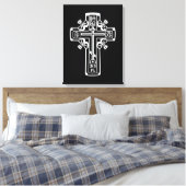 Orthodoxe Christliches Kreuz Leinwanddruck (Insitu (Schlafzimmer))