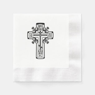 Orthodoxe Christliches Kreuz Serviette