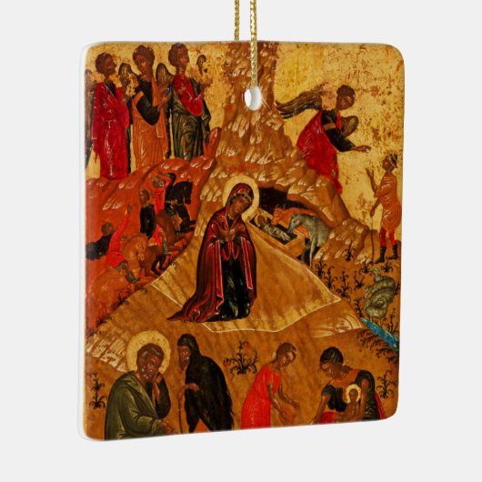 Orthodoxe Geburt Christis-Ikonen-Verzierung Keramikornament (Rechts)