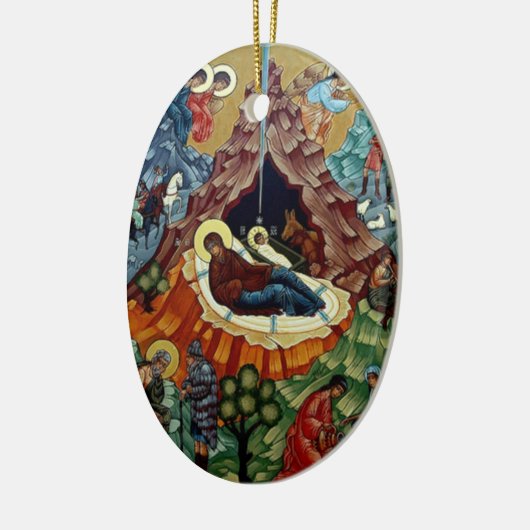 Orthodoxe Geburt Keramikornament (Links)