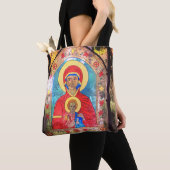 Orthodoxe Glasmutter Maria, Jesus Tasche (Von Nahem)