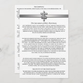 Orthodoxe Hochzeit Beschreibung 5 x 7 Karten (Vorne/Hinten)