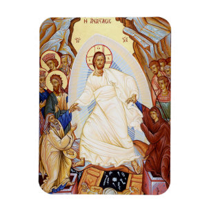 Orthodoxe Ikone der Anastasis Auferstehung Magnet