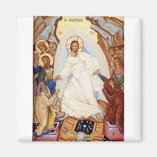 Orthodoxe Ikone der Anastasis Auferstehung Magnet
