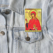 Orthodoxe Ikone der heiligen Maria Magdalena Button (Insitu)