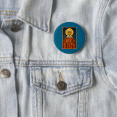Orthodoxe Ikone der Heiligen Olga von Alaska  Button (Beispiel)