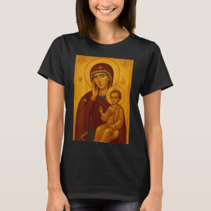 Orthodoxe Ikone der Theotokos und des Baby Jesus C T-Shirt