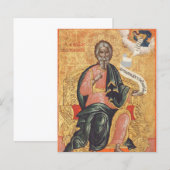 Orthodoxe Ikone des Apostels Andreas (Vorne/Hinten)