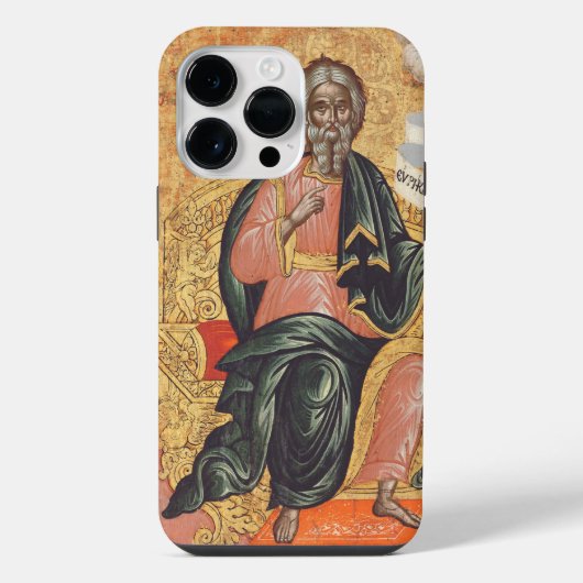 Orthodoxe Ikone des Apostels Andreas iPhone Hülle (Rückseite)