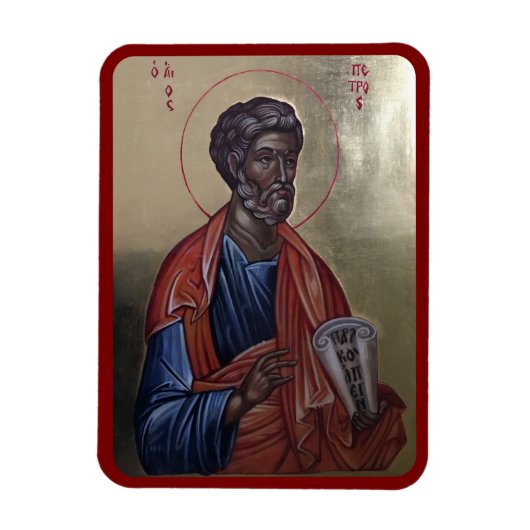 Orthodoxe Ikone des Apostels Petrus Magnet (Vertikal)