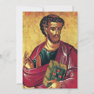 Orthodoxe Ikone des Evangelisten Lukas Dankeskarte