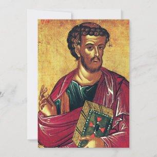 Orthodoxe Ikone des Evangelisten Lukas Dankeskarte
