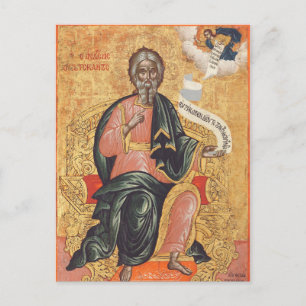 Orthodoxe Ikone des Heiligen Andreas des Apostels Postkarte