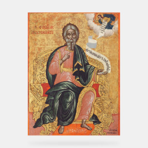 Orthodoxe Ikone des heiligen Apostels Andreas Acrylschild