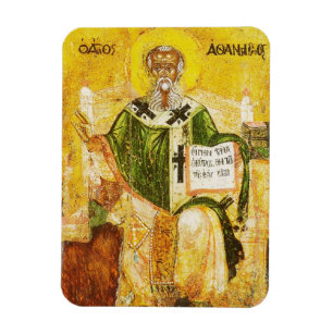 Orthodoxe Ikone des Heiligen Athanasius von Alexan Magnet