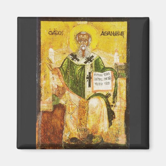 Orthodoxe Ikone des Heiligen Athanasius von Alexan Magnet (Vorne)