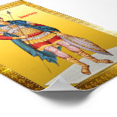 Orthodoxe Ikone des Heiligen Demetrius Poster (Ecke)