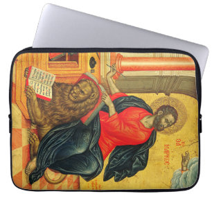 orthodoxe Ikone des heiligen Markus des Evangelist Laptopschutzhülle