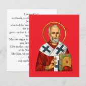 orthodoxe Ikone des Heiligen Nikolaus (Vorne/Hinten)