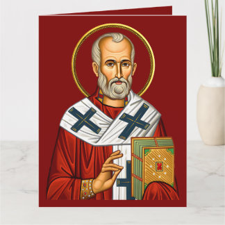 orthodoxe Ikone des Heiligen Nikolaus 04 Karte