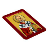 Orthodoxe Ikone des Heiligen Nikolaus 09 Magnet (Rechte Seite)