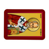 Orthodoxe Ikone des Heiligen Nikolaus 09 Magnet (Horizontal)