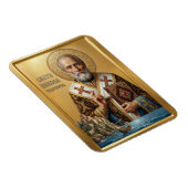 Orthodoxe Ikone des Heiligen Nikolaus Magnet (Rechte Seite)