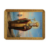 Orthodoxe Ikone des Heiligen Nikolaus Magnet (Horizontal)