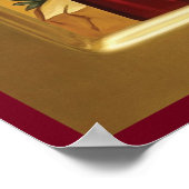Orthodoxe Ikone des Heiligen Nikolaus Poster (Ecke)