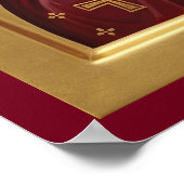 orthodoxe Ikone des Heiligen Nikolaus Poster (Ecke)