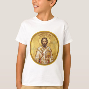 Orthodoxe Ikone des Heiligen Sava T-Shirt