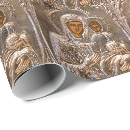 Orthodoxe Ikone Geschenkpapier (Rolleneckpunkt)