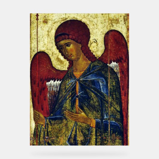 Orthodoxe Ikone Heiliger Erzengel Gabriel Acrylschild (Vorderseite)
