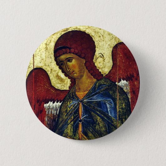 Orthodoxe Ikone Heiliger Erzengel Gabriel Button (Vorderseite)