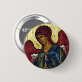 Orthodoxe Ikone Heiliger Erzengel Gabriel Button (Vorne & Hinten)