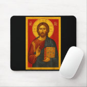 Orthodoxe Ikone Jesu Christi Pantokrator Mousepad (Mit Mouse)