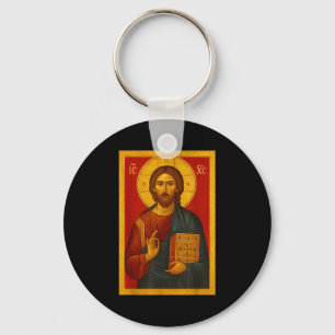 Orthodoxe Ikone Jesu Christi Pantokrator Schlüsselanhänger