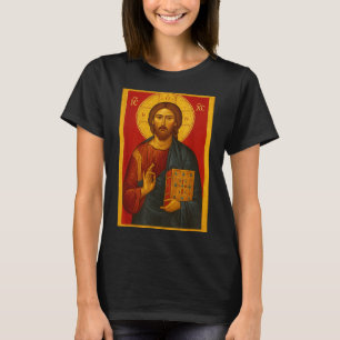 Orthodoxe Ikone Jesu Christi Pantokrator  T-Shirt