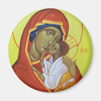 Orthodoxe Ikone Jungfrau des Sweet Kiss Magnet
