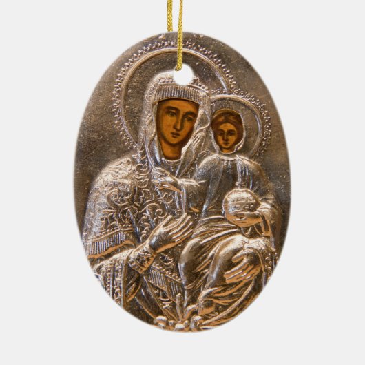 Orthodoxe Ikone Keramik Ornament (Hinten)