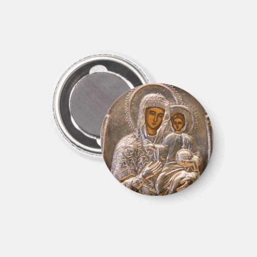 Orthodoxe Ikone Magnet (Vorderseite/Rückseite)