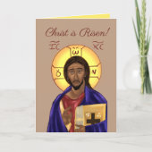 Orthodoxe Ikone Pascha-Karte Karte (Vorderseite)