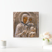 Orthodoxe Ikone Quadratische Wanduhr (Zuhause)