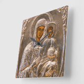 Orthodoxe Ikone Quadratische Wanduhr (Winkel)