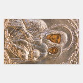 Orthodoxe Ikone Rechteckiger Aufkleber (Vorderseite)