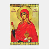 Orthodoxe Ikone Saint Mary Magdalene Acrylschild (Vorderseite)