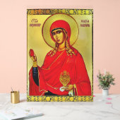 Orthodoxe Ikone Saint Mary Magdalene Acrylschild (Hochzeit)